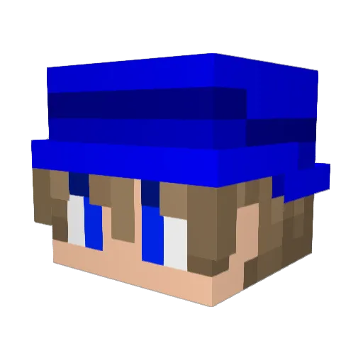 1124h2 Minecraft avatar head, 3D render
