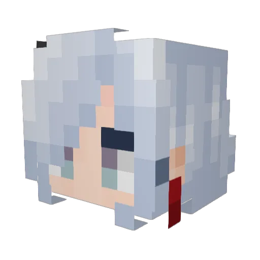 1127lwj Minecraft avatar head, 3D render
