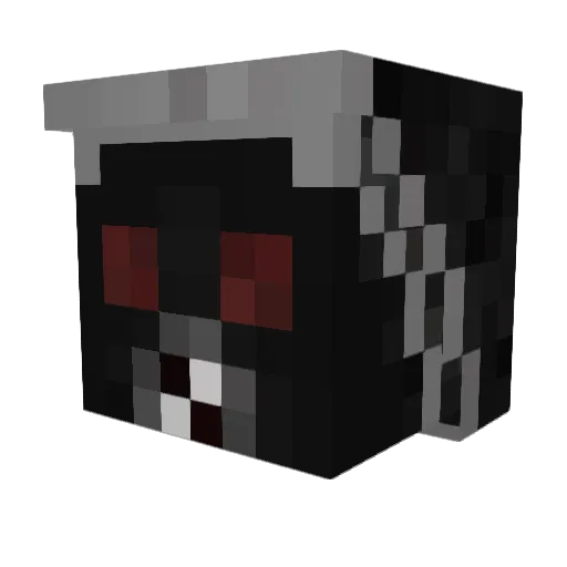 1129DAVP Minecraft avatar head, 3D render