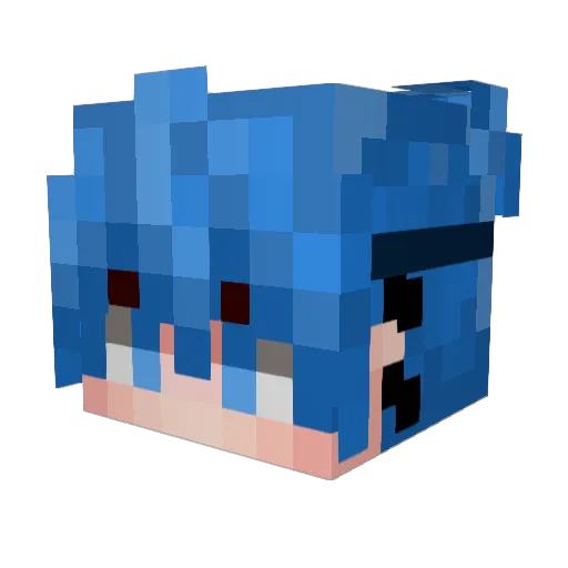 112SMR Minecraft avatar head, 3D render