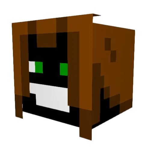 113420 Minecraft avatar head, 3D render