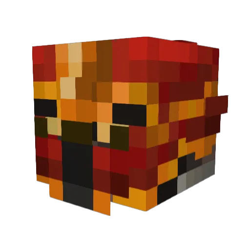 115undead Minecraft avatar head, 3D render