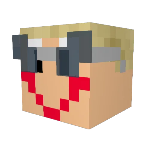11Concord Minecraft avatar head, 3D render