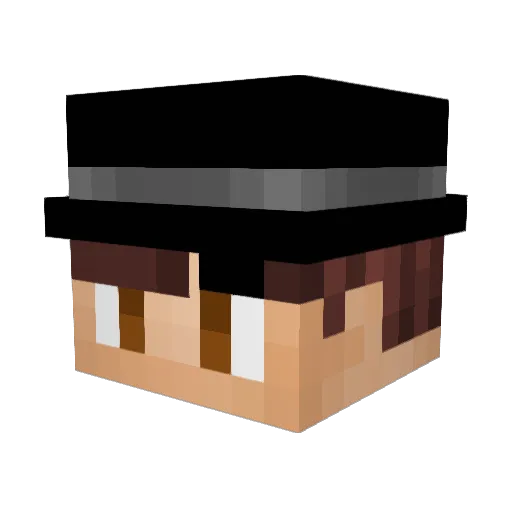 11Connor Minecraft avatar head, 3D render