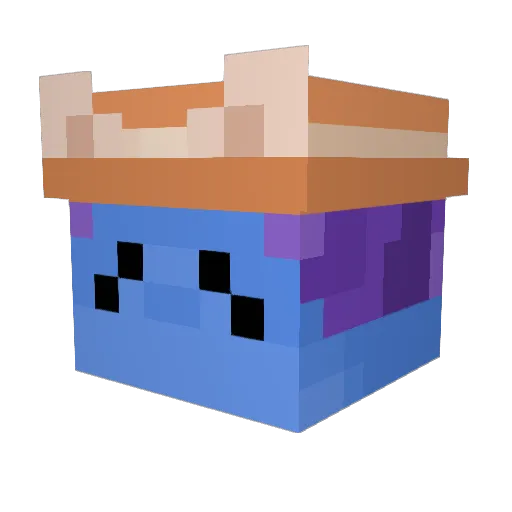 11DJ Minecraft avatar head, 3D render