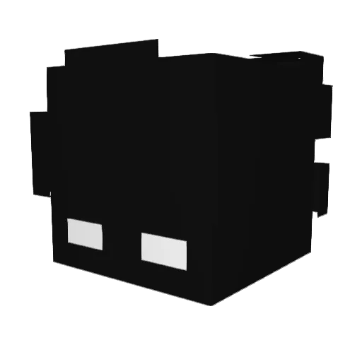 11Q Minecraft avatar head, 3D render