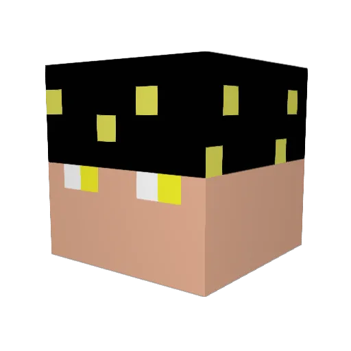 11_11_22 Minecraft avatar head, 3D render