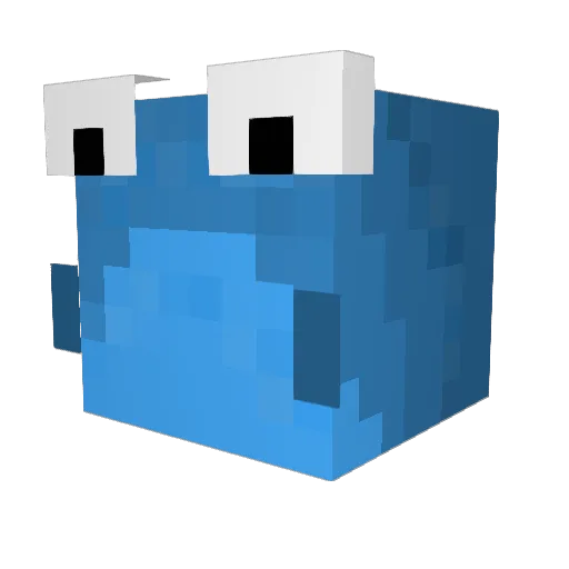 11_cps Minecraft avatar head, 3D render