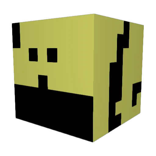 11cem11 Minecraft avatar head, 3D render