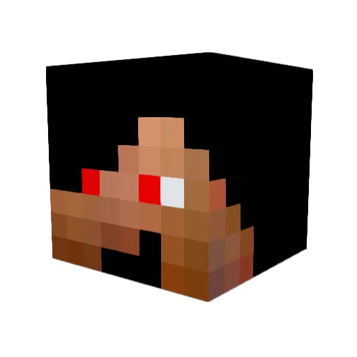 11fossJ Minecraft avatar head, 3D render