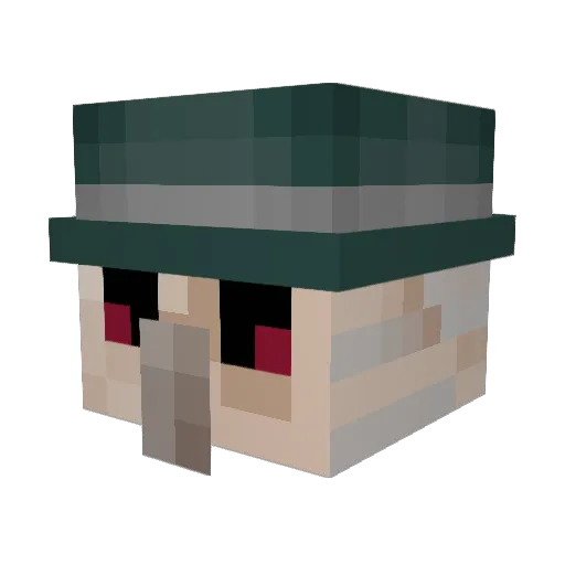 11geogar Minecraft avatar head, 3D render