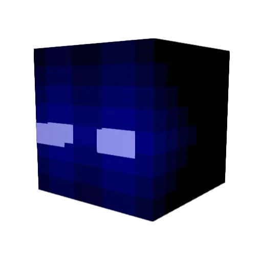 11jw Minecraft avatar head, 3D render