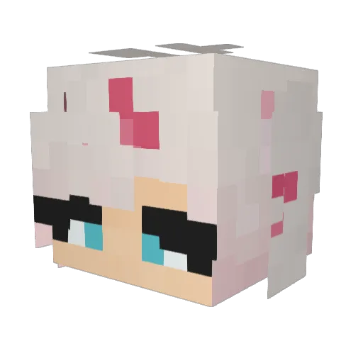 11thHuman Minecraft avatar head, 3D render