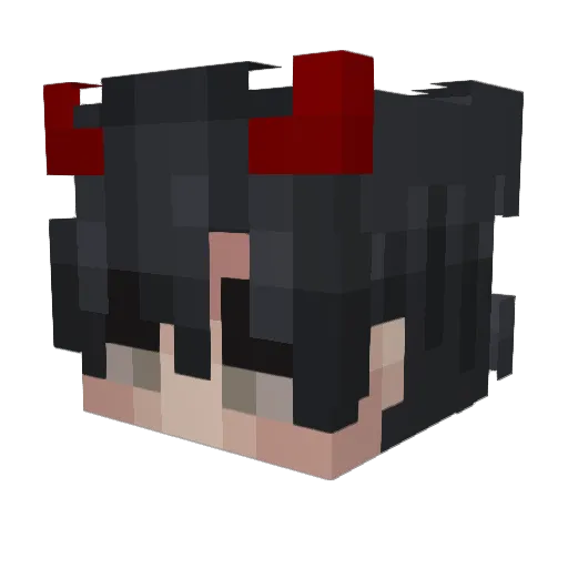 11ua Minecraft avatar head, 3D render