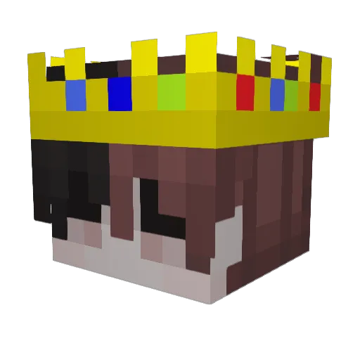 11veil Minecraft avatar head, 3D render
