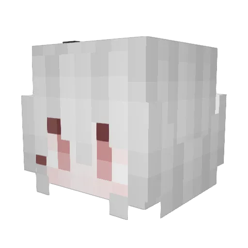 11yao Minecraft avatar head, 3D render