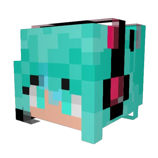 11yueHA Minecraft avatar head, 3D render