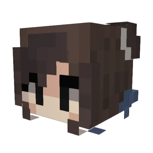 11zel Minecraft avatar head, 3D render