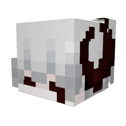 11zno Minecraft avatar head, 3D render