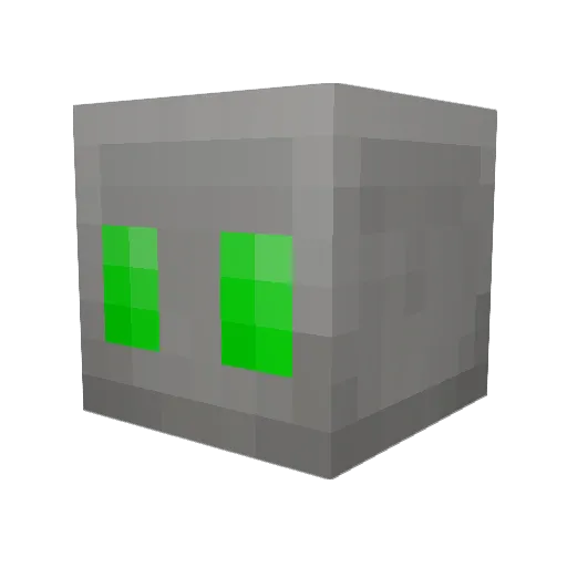 1204Maui Minecraft avatar head, 3D render