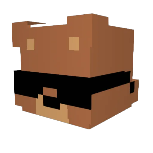 1209qww Minecraft avatar head, 3D render