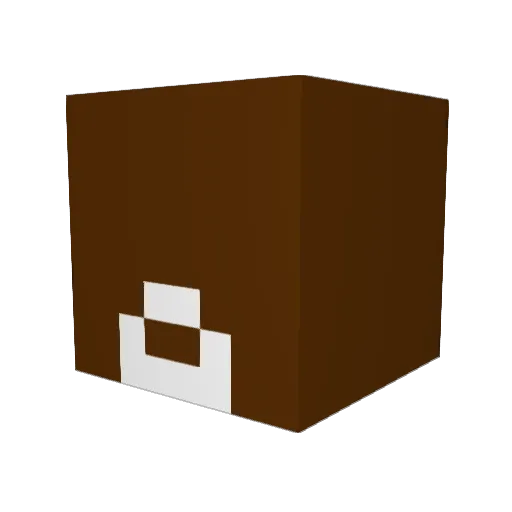 120Dekember Minecraft avatar head, 3D render