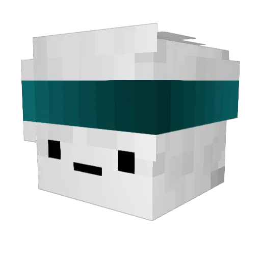 120kLENDARIO Minecraft avatar head, 3D render