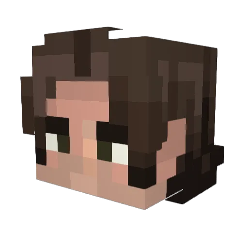 121batman Minecraft avatar head, 3D render