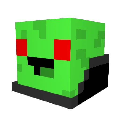 121wer Minecraft avatar head, 3D render