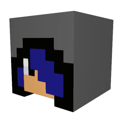 1220max1220 Minecraft avatar head, 3D render