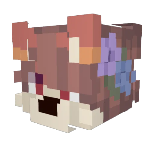 123344455 Minecraft avatar head, 3D render