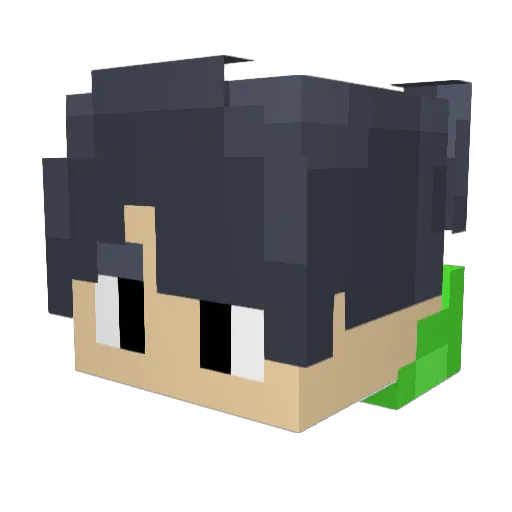1234010 Minecraft avatar head, 3D render