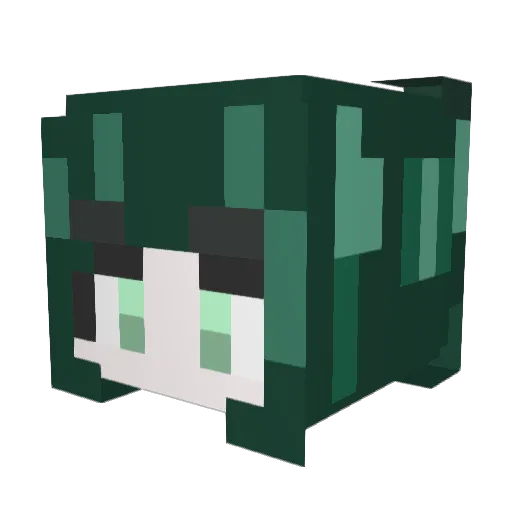 123456789RR Minecraft avatar head, 3D render