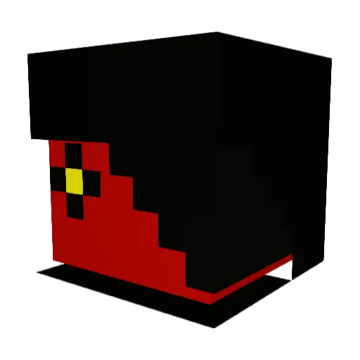 12345bc12345 Minecraft avatar head, 3D render