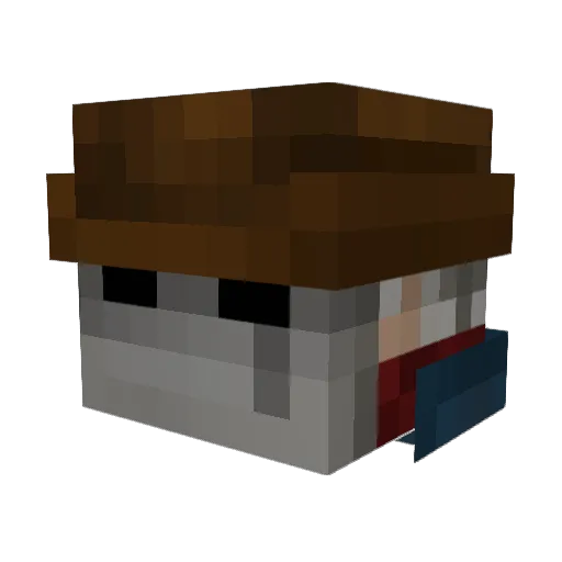 12345daniil2005 Minecraft avatar head, 3D render