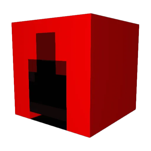 1234RKM Minecraft avatar head, 3D render