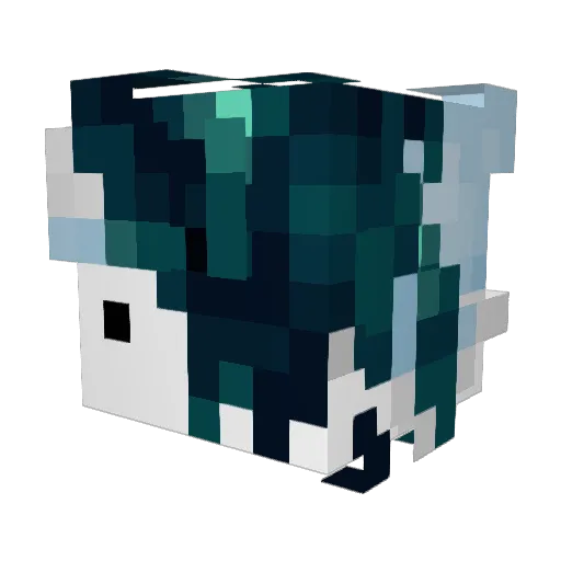 1234wsw Minecraft avatar head, 3D render