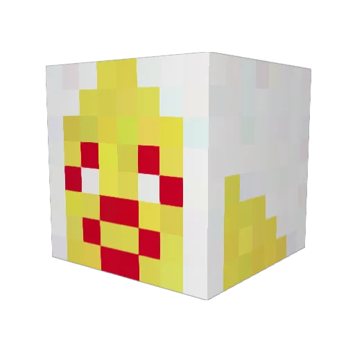123522 Minecraft avatar head, 3D render