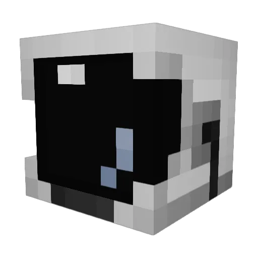 123Banane Minecraft avatar head, 3D render