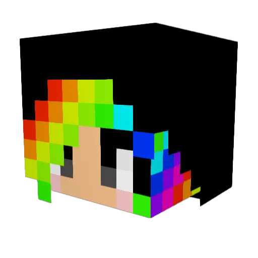 123LadyBug321 Minecraft avatar head, 3D render