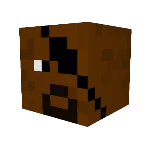 123Logdatei Minecraft avatar head, 3D render