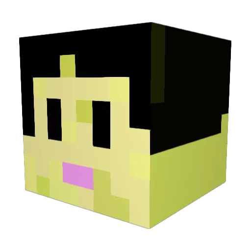 123Nicolas Minecraft avatar head, 3D render