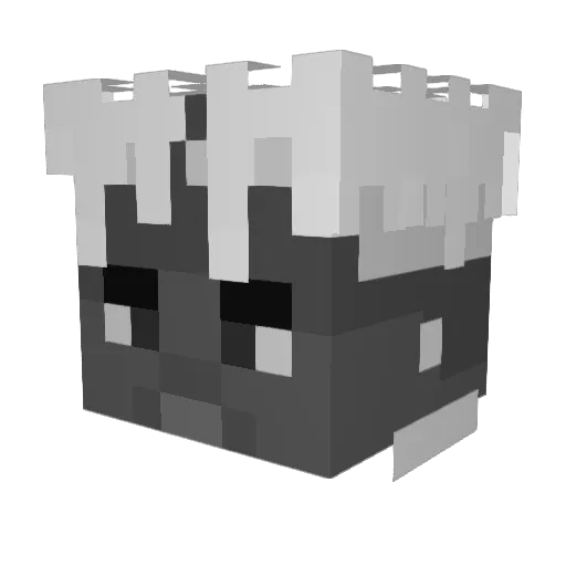 123_456_789 Minecraft avatar head, 3D render