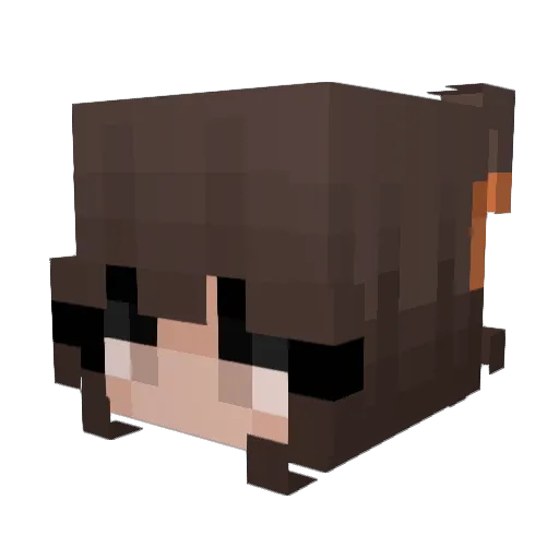 123_hehe Minecraft avatar head, 3D render