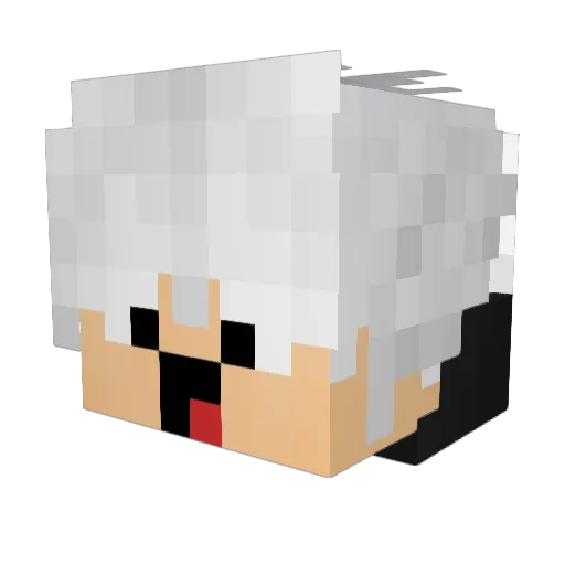123a_123 Minecraft avatar head, 3D render