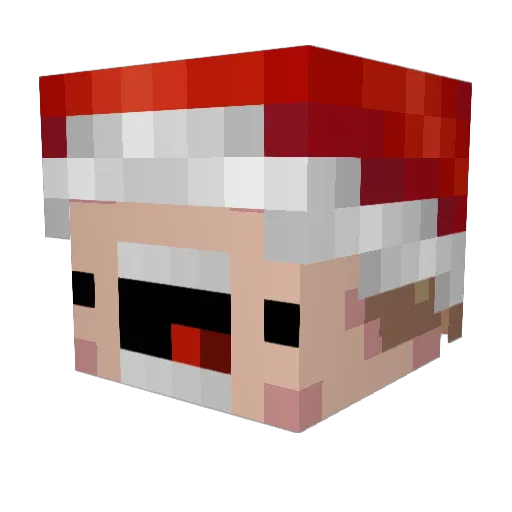 123carry Minecraft avatar head, 3D render