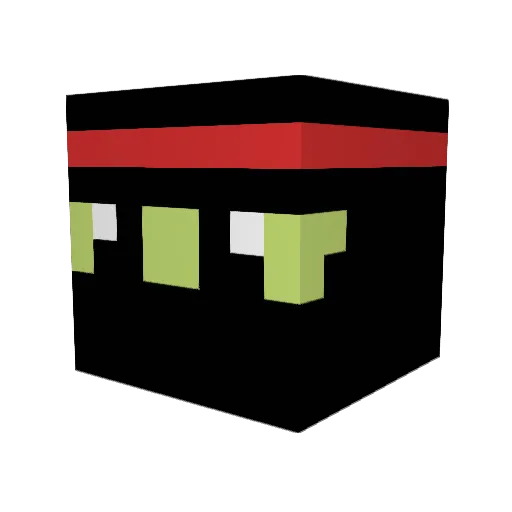 123itay Minecraft avatar head, 3D render