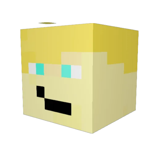 123jason3 Minecraft avatar head, 3D render