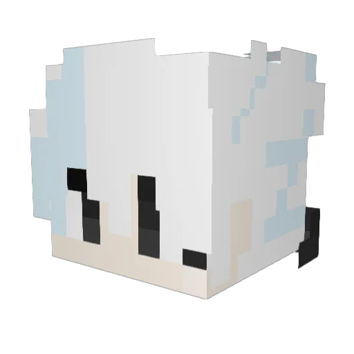 123liuyang Minecraft avatar head, 3D render