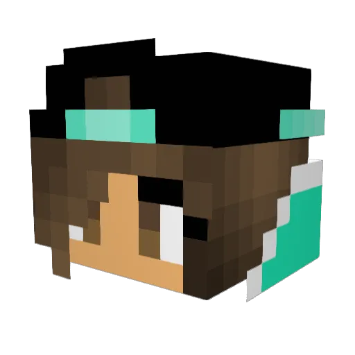123minergirl123 Minecraft avatar head, 3D render